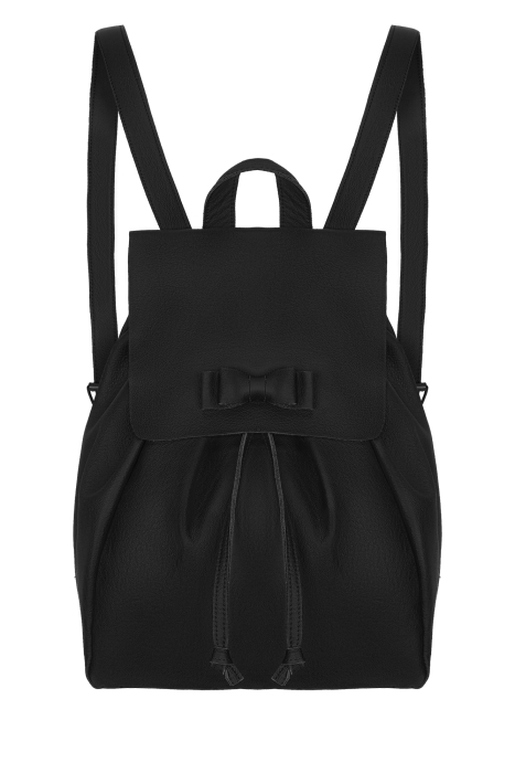 Рюкзак черный кожа