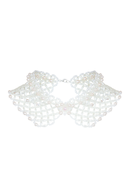 Воротник ручной работы "Жемчуг"