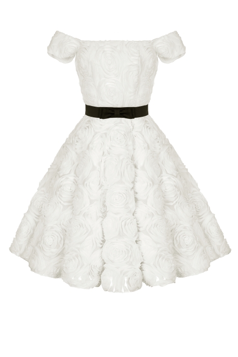 Платье "Эстер" миди, молочное