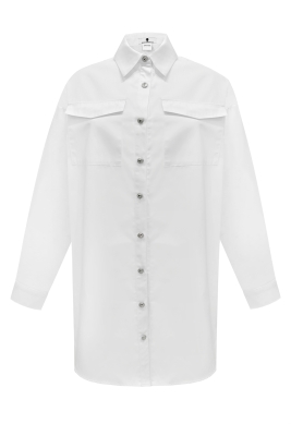 Платье - рубашка "Стелла" белая