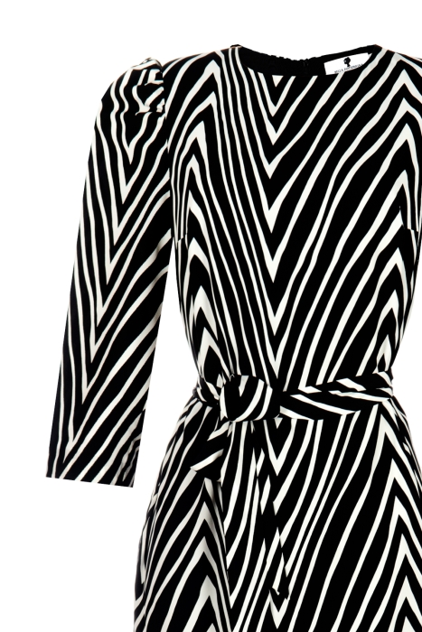 Платье "Доминик" черно-белое