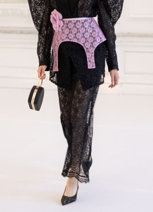 Юбка "Кенли" черная, кружево