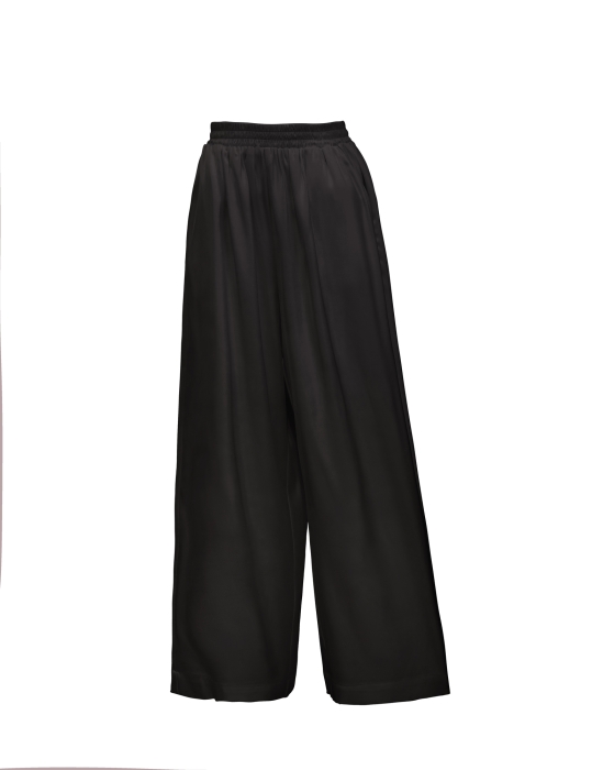 Костюм - пижама "Пальм" черный, шелк, с лого