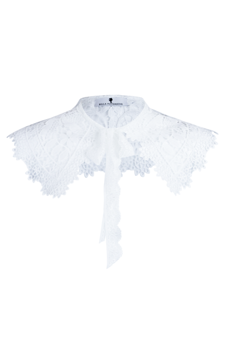 Воротник белый, кружевной, накладной