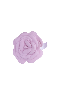 Брошь - чокер "Камелия" розовая