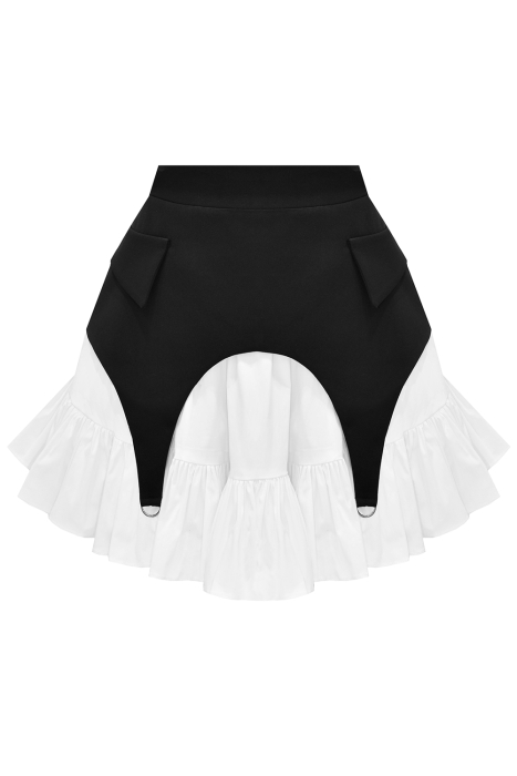 Комплект (юбка + пояс - корсет - баска) черный