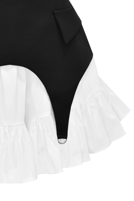 Комплект (юбка + пояс - корсет - баска) черный