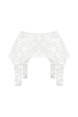 Пояс - корсет - баска "Кэрра", белый, кружево
