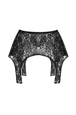 Пояс - корсет - баска "Кэрра", черный, кружево