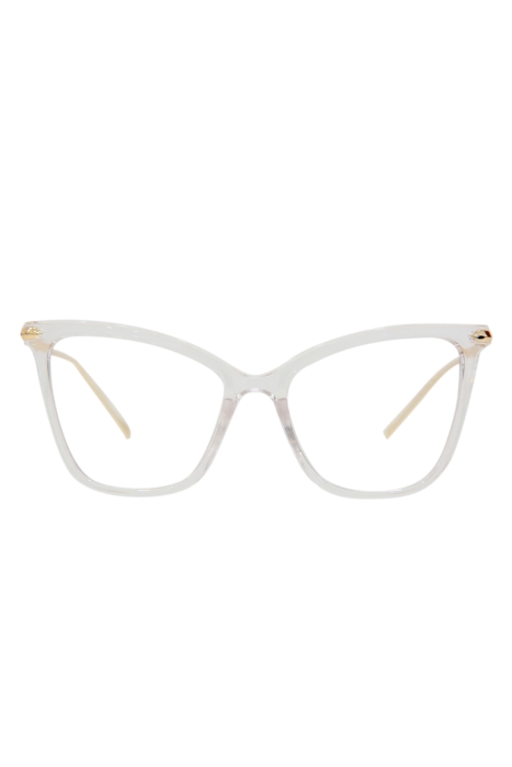 Очки "Бабочка" прозрачные, золотистые дужки