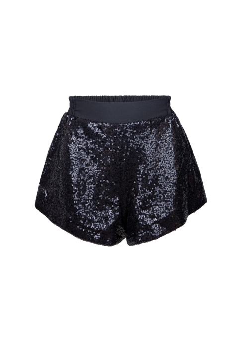 Шорты черные, пайетки