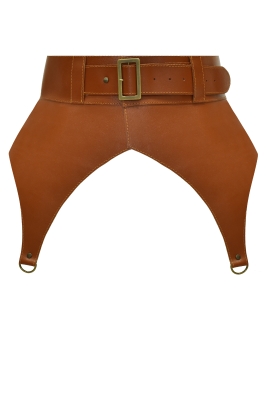 Пояс - корсет "Софи" бежевый, кожа (натуральная)