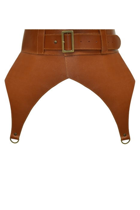 Пояс - корсет "Софи" бежевый, кожа (натуральная)