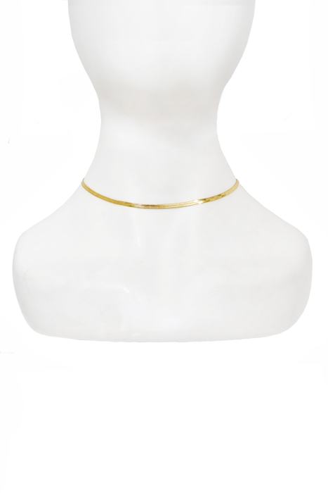 Чокер - колье (цепочка) "Cнейк" золотистый, (3 мм)