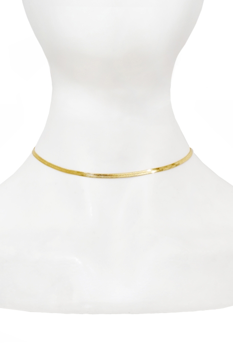 Чокер - колье (цепочка) "Cнейк" золотистый, (3 мм)